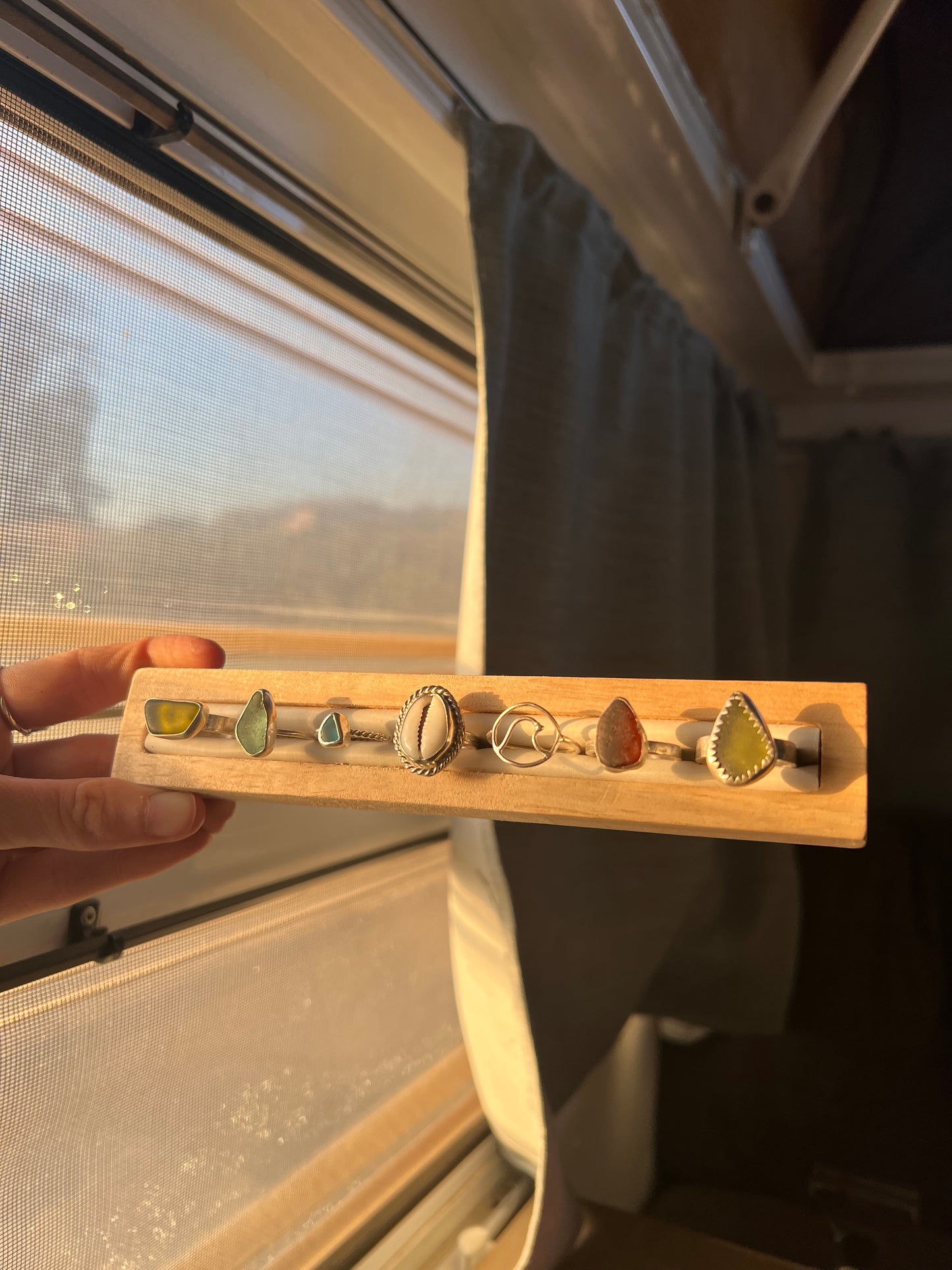 Dainty Sea Glass Ring