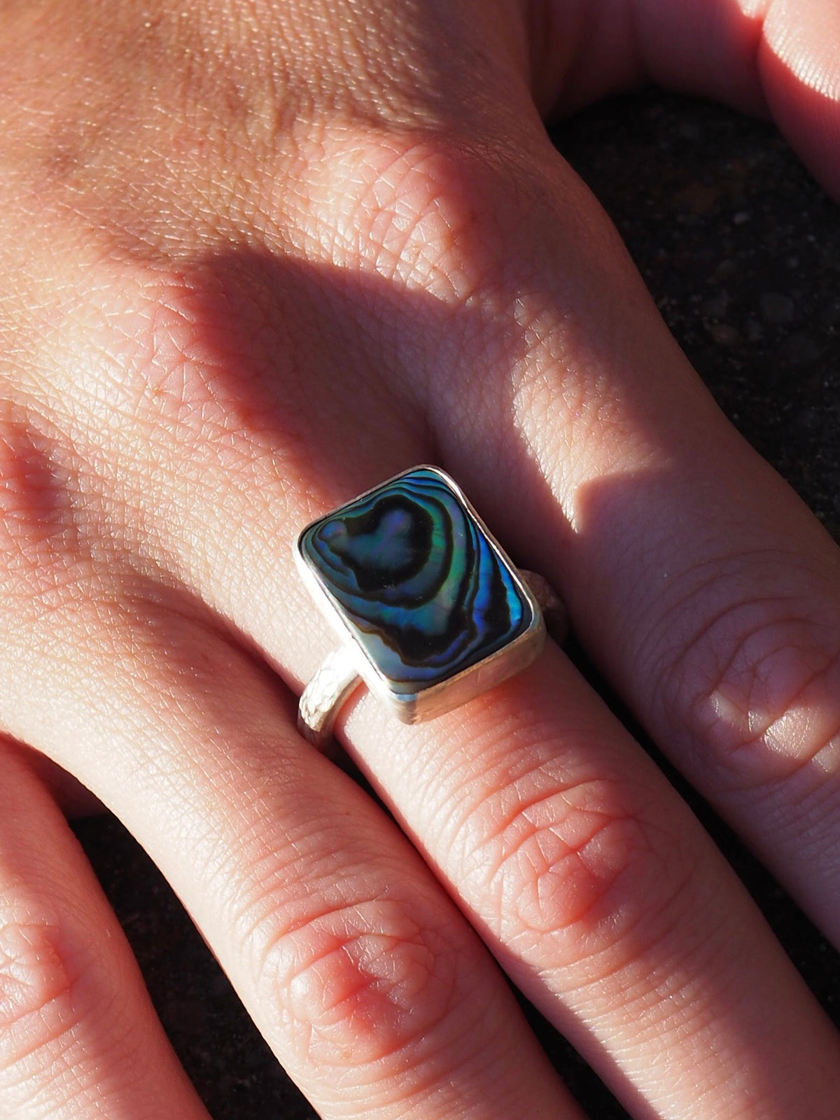 Abalone Ring Size 7.5 (P)