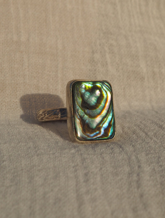 Abalone Ring Size 7.5 (P)
